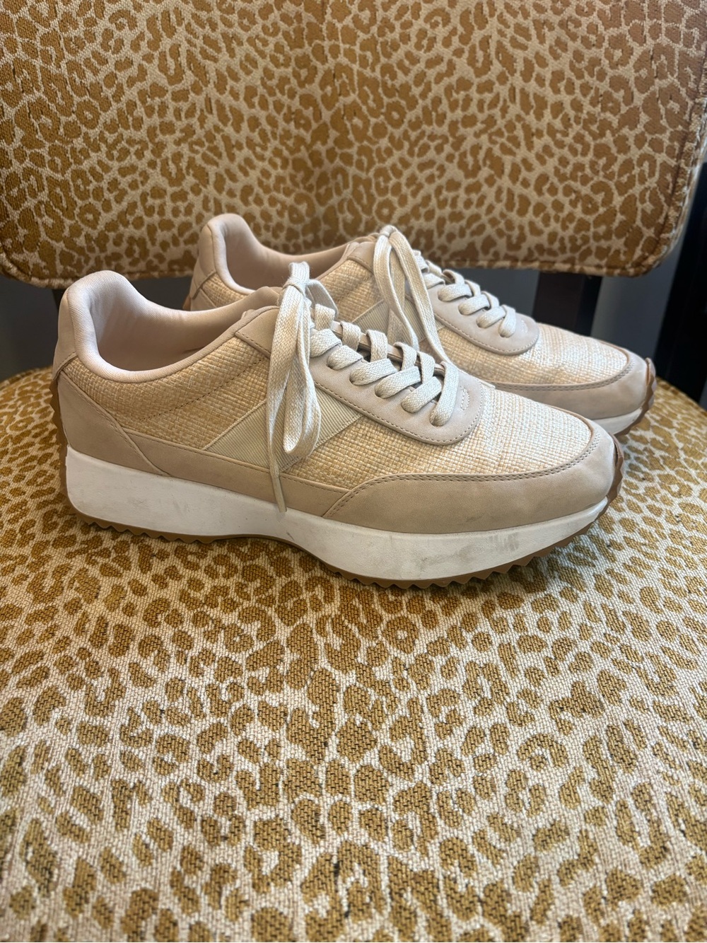 Dolce Vita Beige/Tan Platform Sneakers